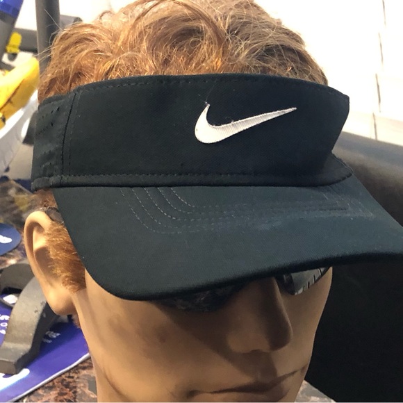 Nike Adult Unisex Performance Sports Dri-Fit Swoosh Adjustable Visor - Picture 6 of 16